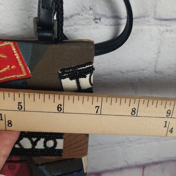 Vintage Beaded Purse World Traveler NYC Paris Rome Tokyo London - Picture 5 of 11